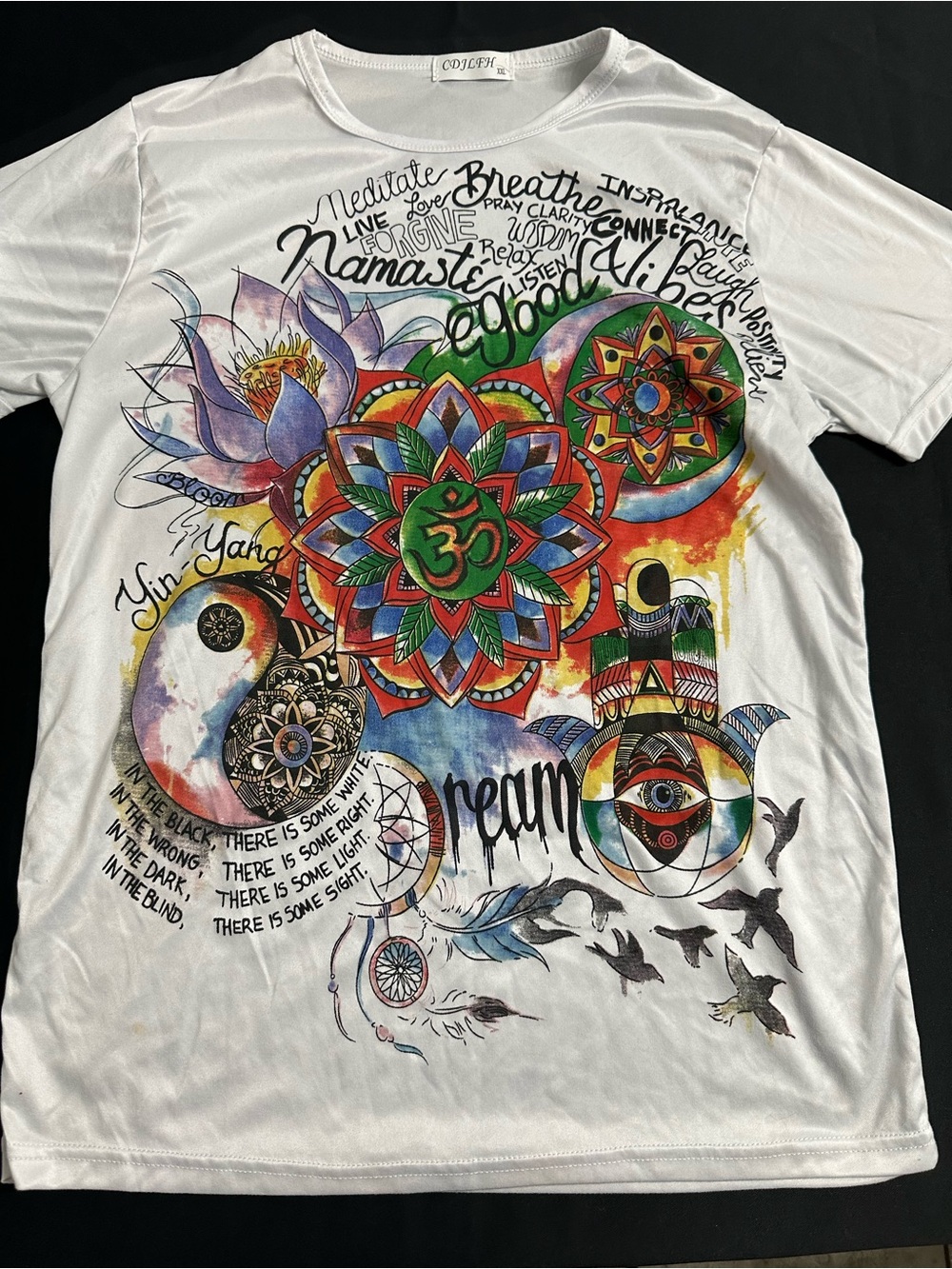 White Graphic Mandala Dream Tee